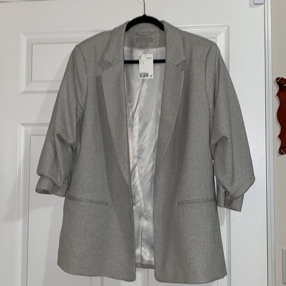 H&M Woman’s Grey Shawl Collar Jacket Blazer